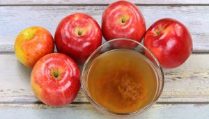 Raw, unfiltered organic apple cider vinegar with mother enzymes